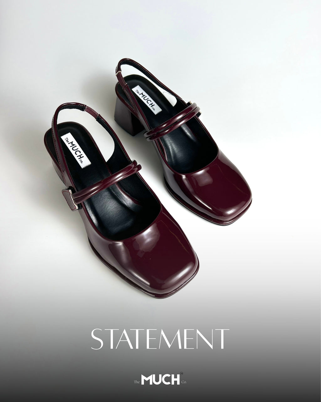The Statement - Burgundy Pumps