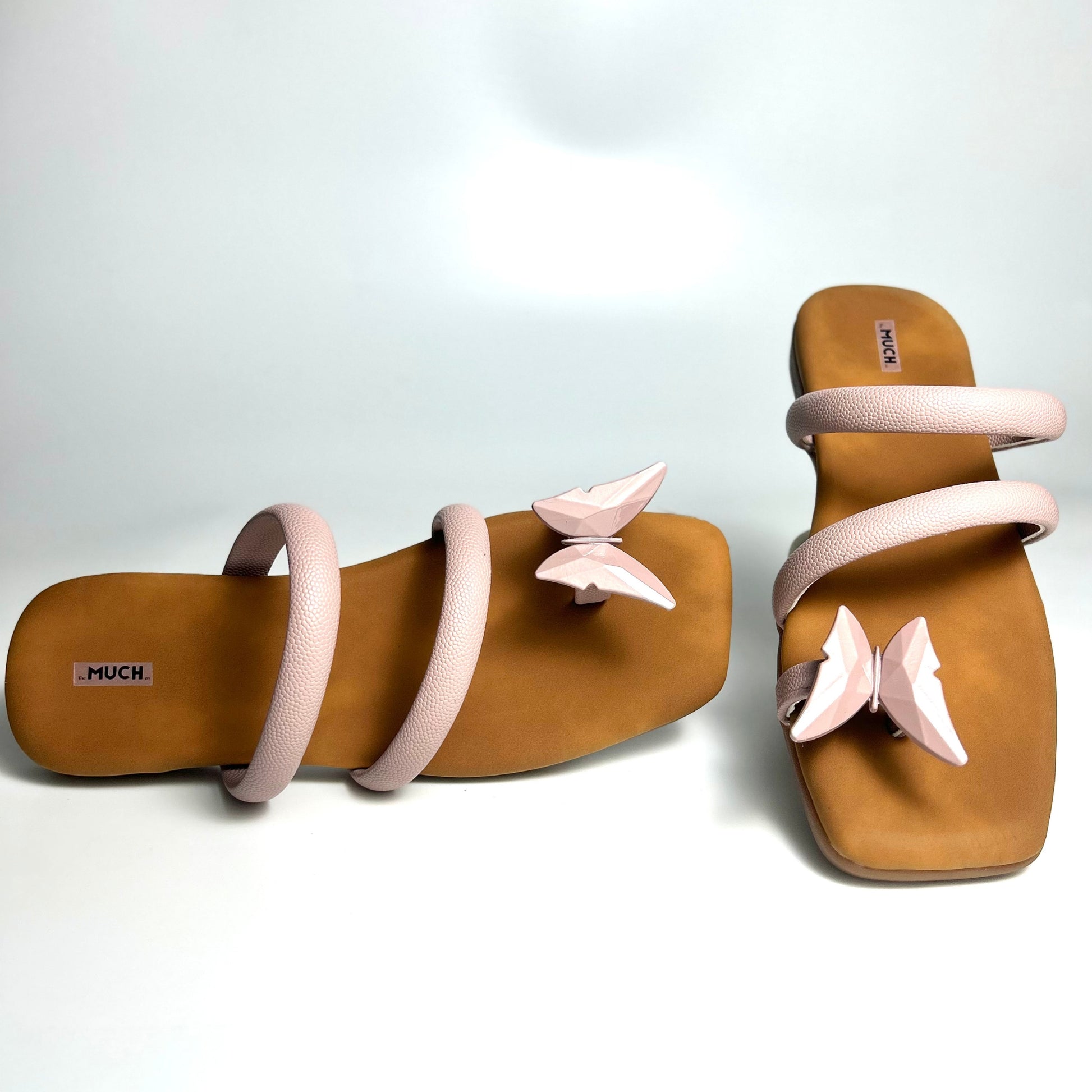 The Flutter Edit – Pink Butterfly Flat Sandal
