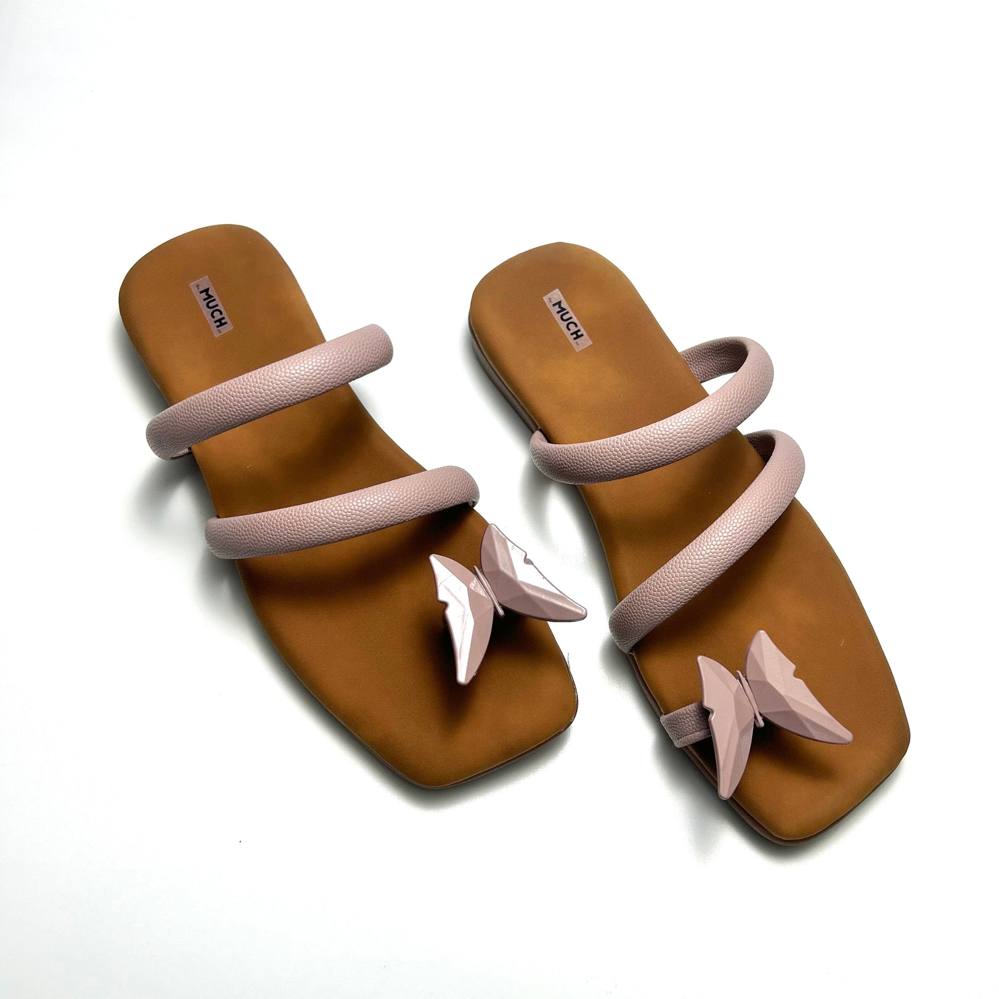 The Flutter Edit – Pink Butterfly Flat Sandal