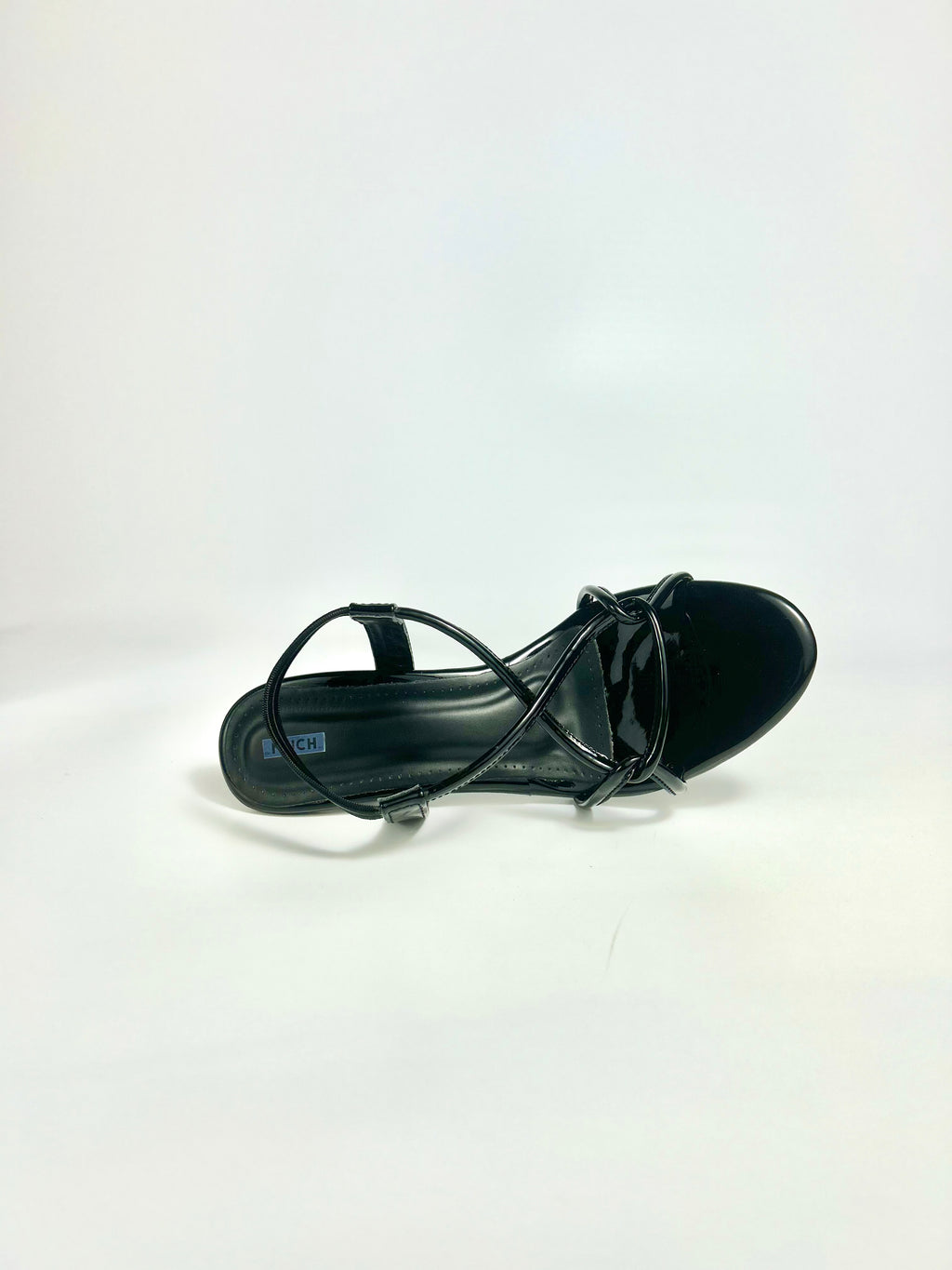 The Quiet Frame – Black Pointed Toe Heel Sandal