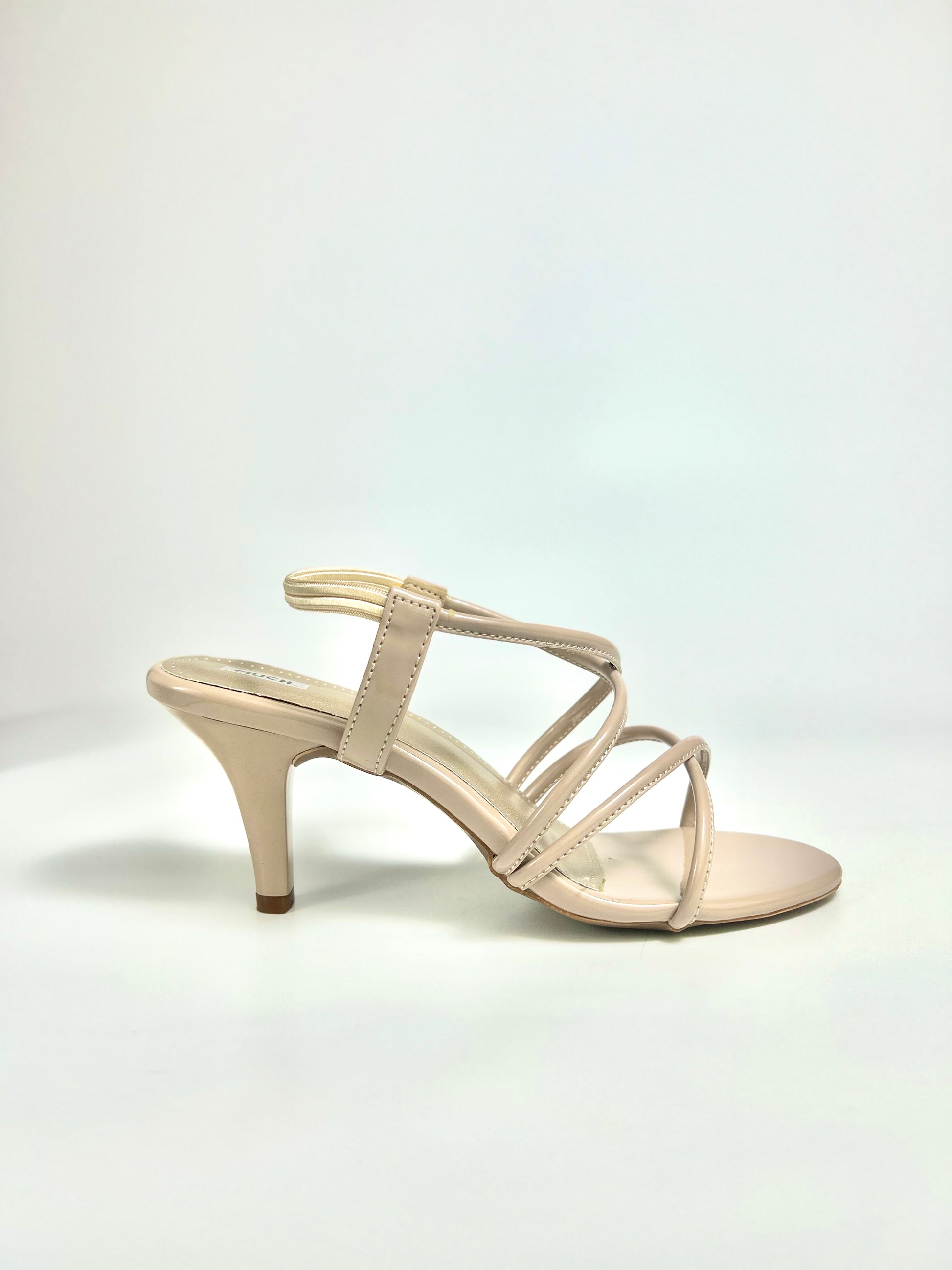 The Quiet Frame – Beige Pointed Toe Heel Sandal
