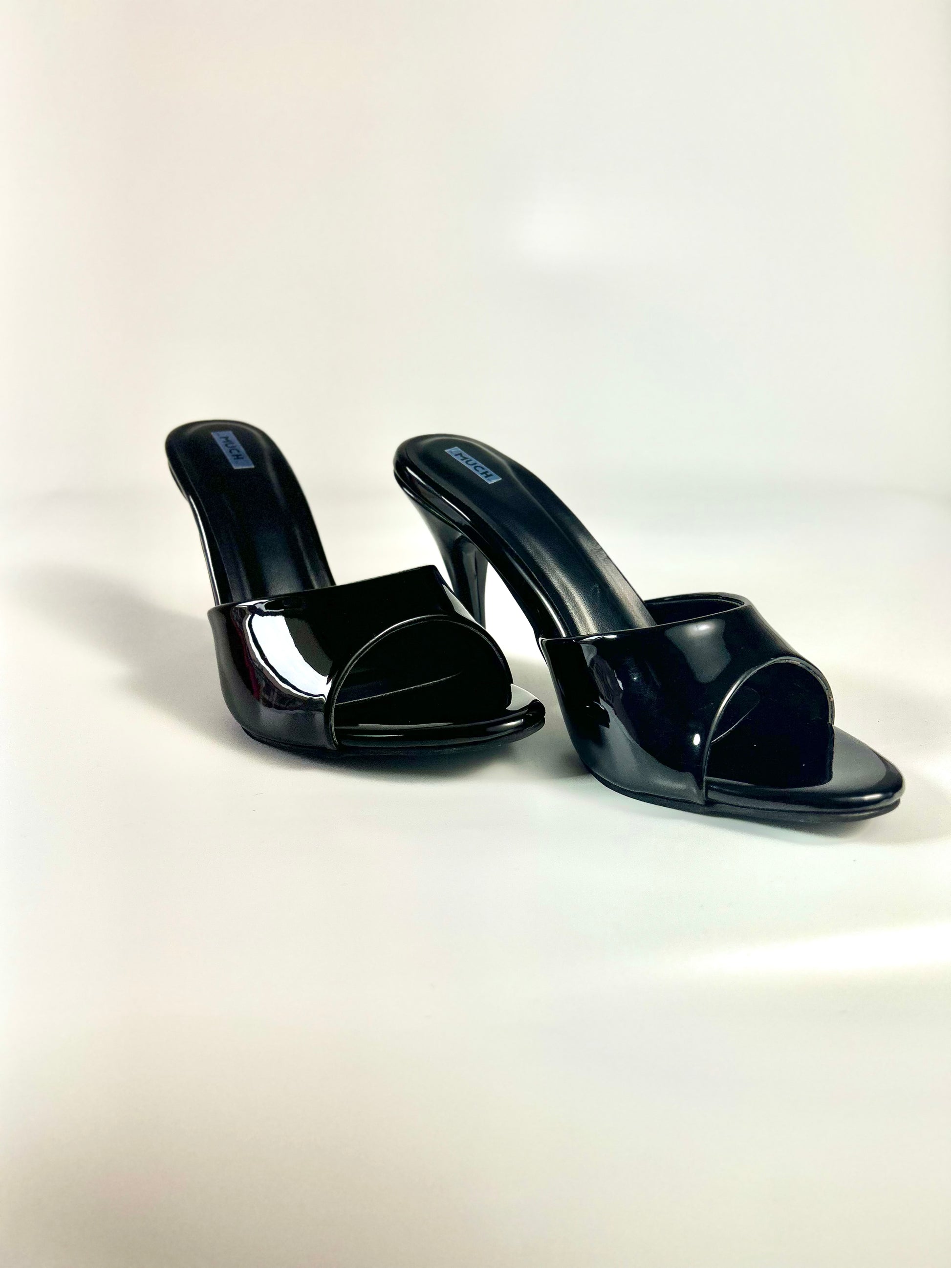 The Bare Edit – Black Slip-On Heel