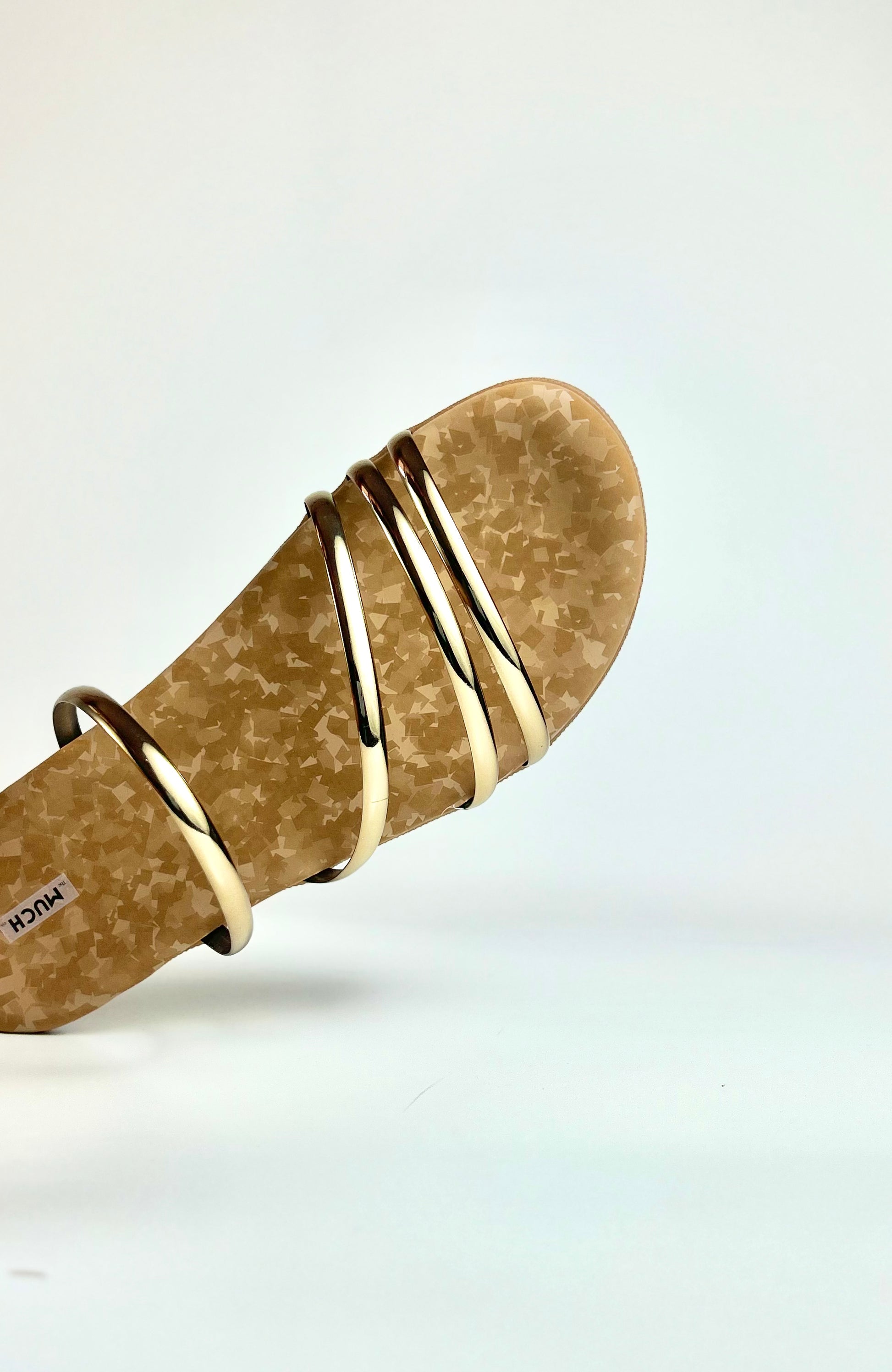 The Moonlit Blush – Golden Beige Flat Slip-On