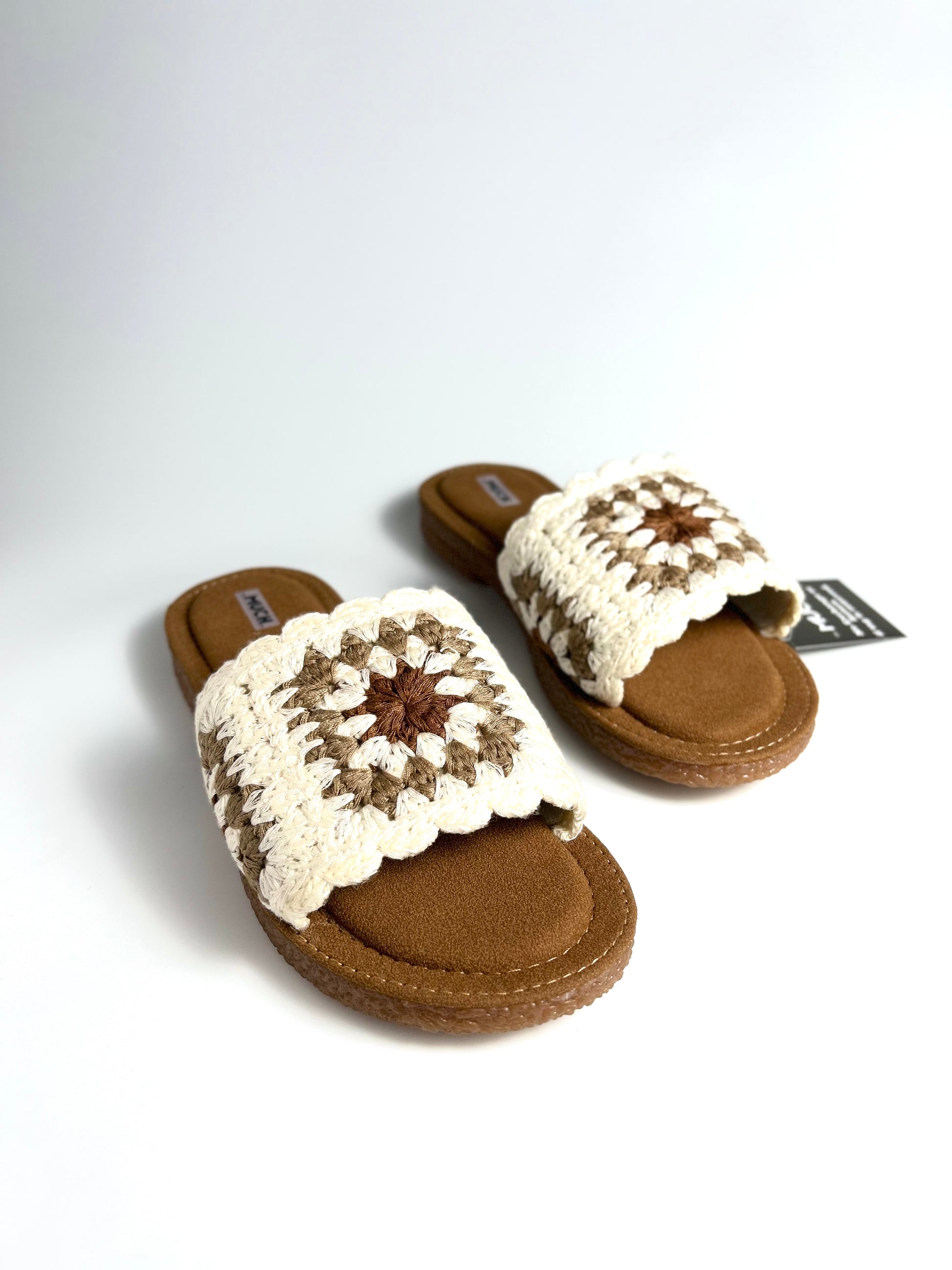 Boho Bloom Crochet Slides