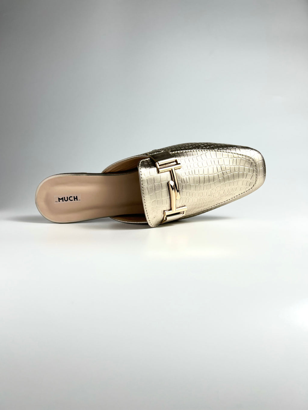 Midnight Luxe Croco Mules