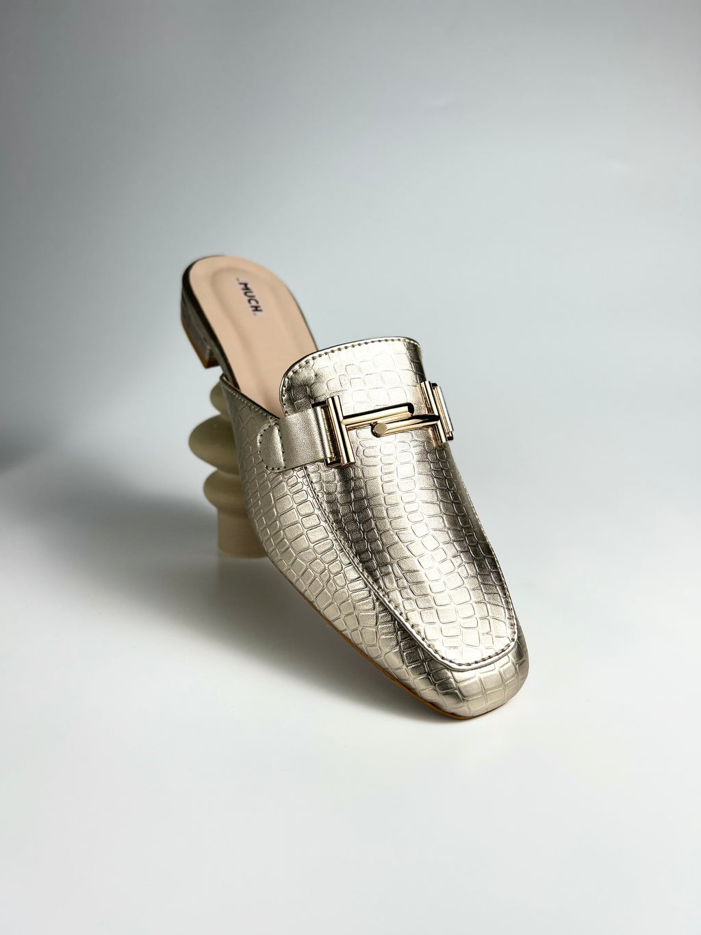 Midnight Luxe Croco Mules