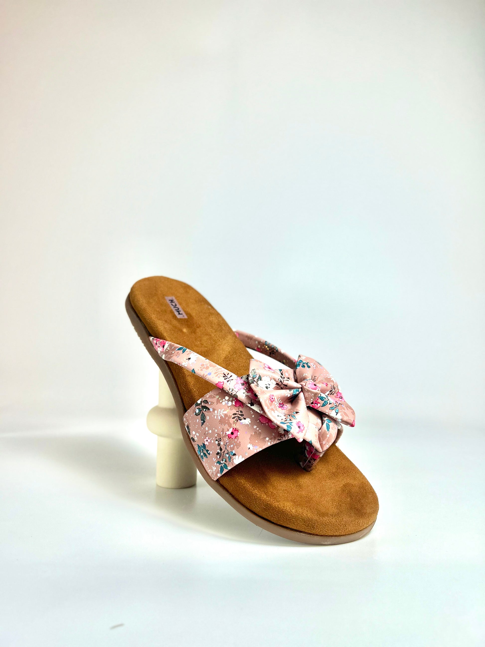 The Petal Pause – Pink Floral Slip-On Flat
