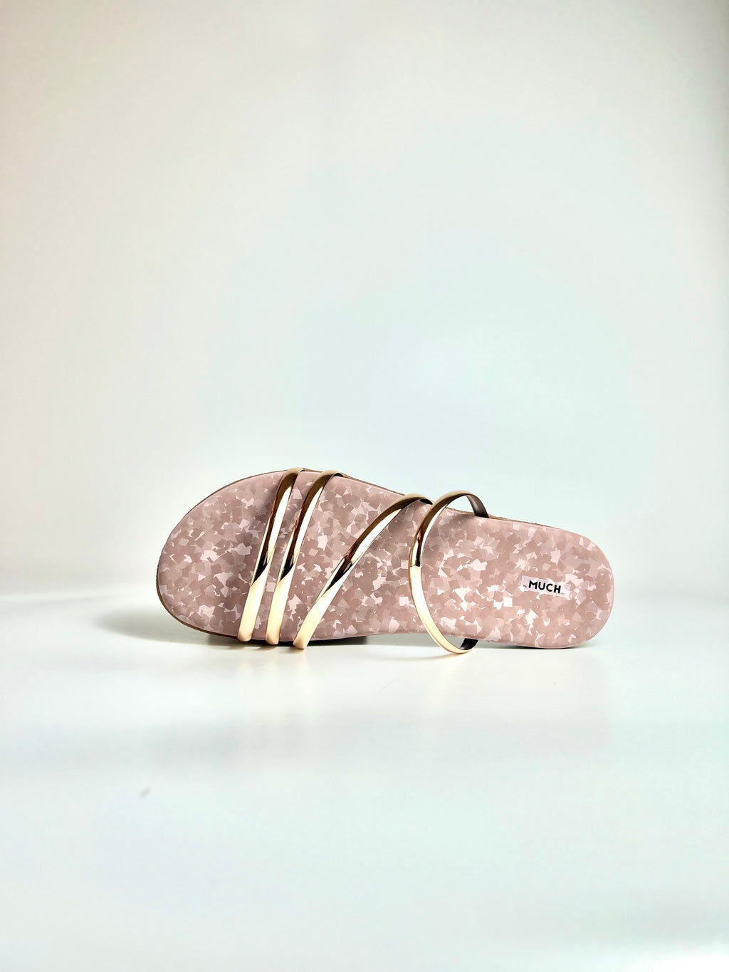 The Moonlit Blush – Silver Pink Flat Slip-On
