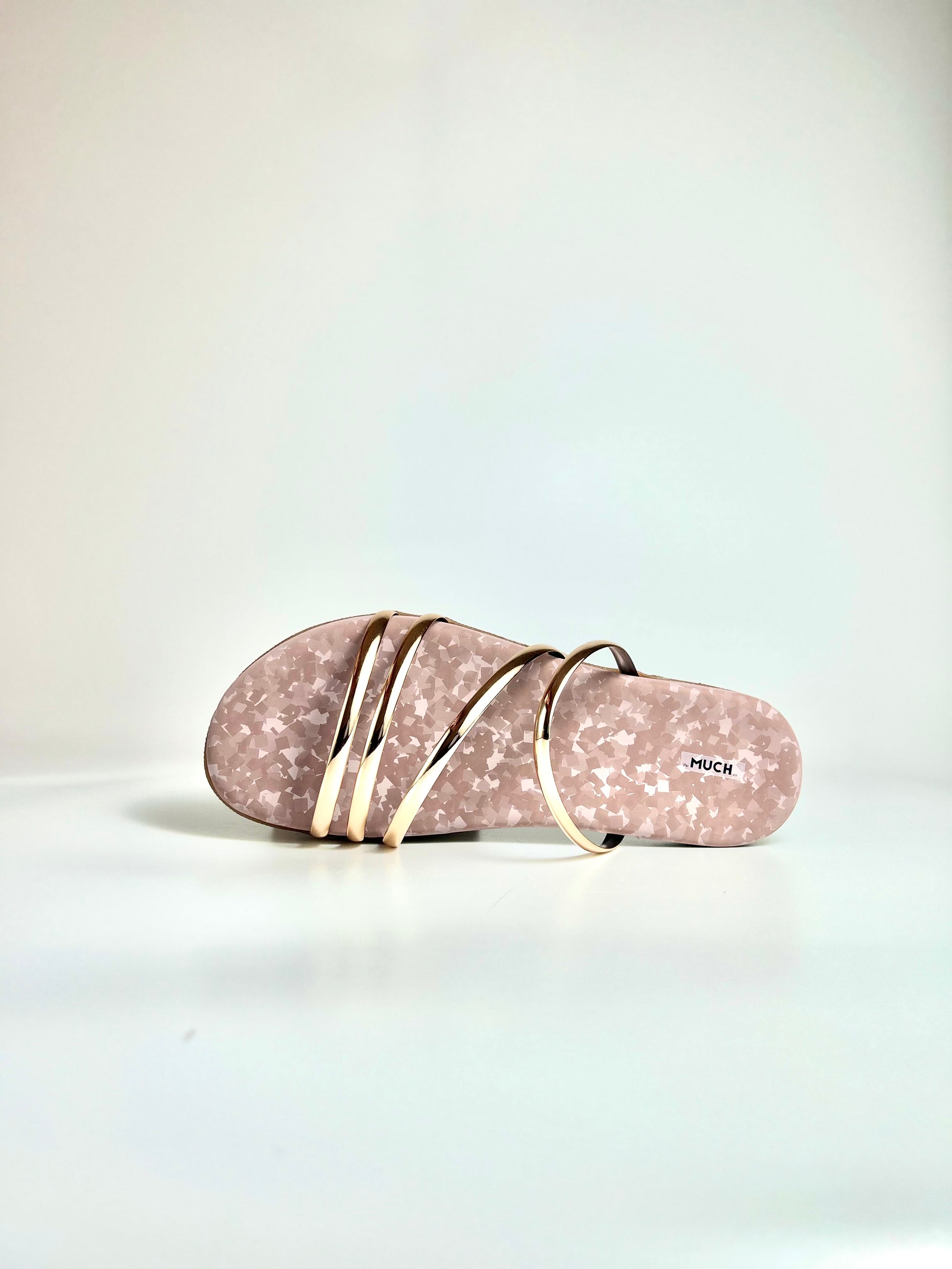 The Moonlit Blush – Silver Pink Flat Slip-On
