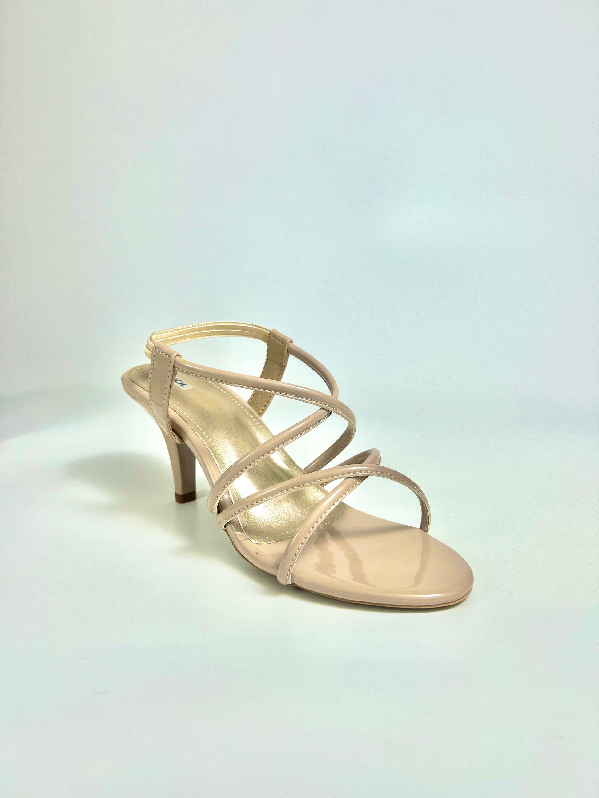 The Quiet Frame – Beige Pointed Toe Heel Sandal