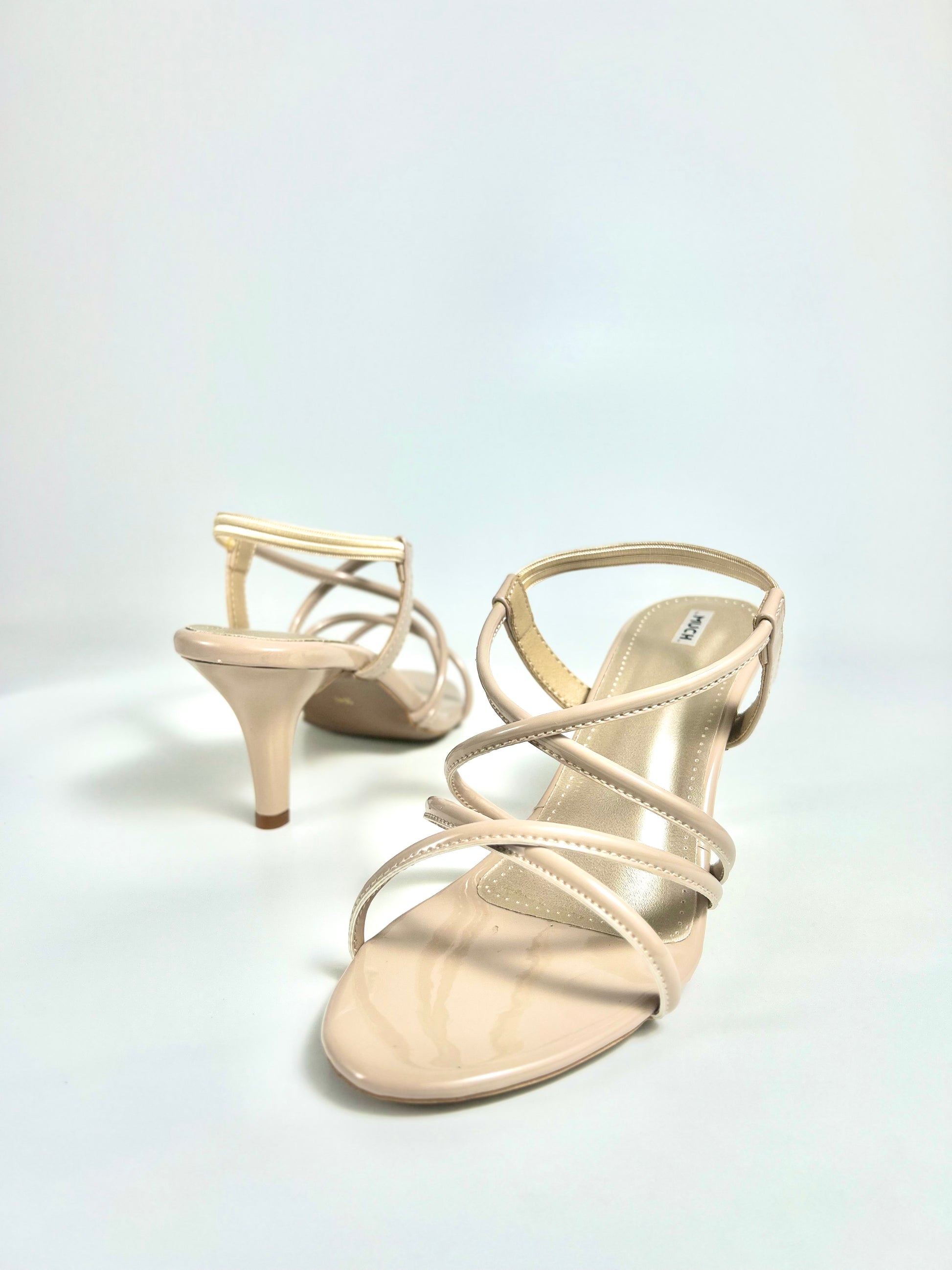 The Quiet Frame – Beige Pointed Toe Heel Sandal