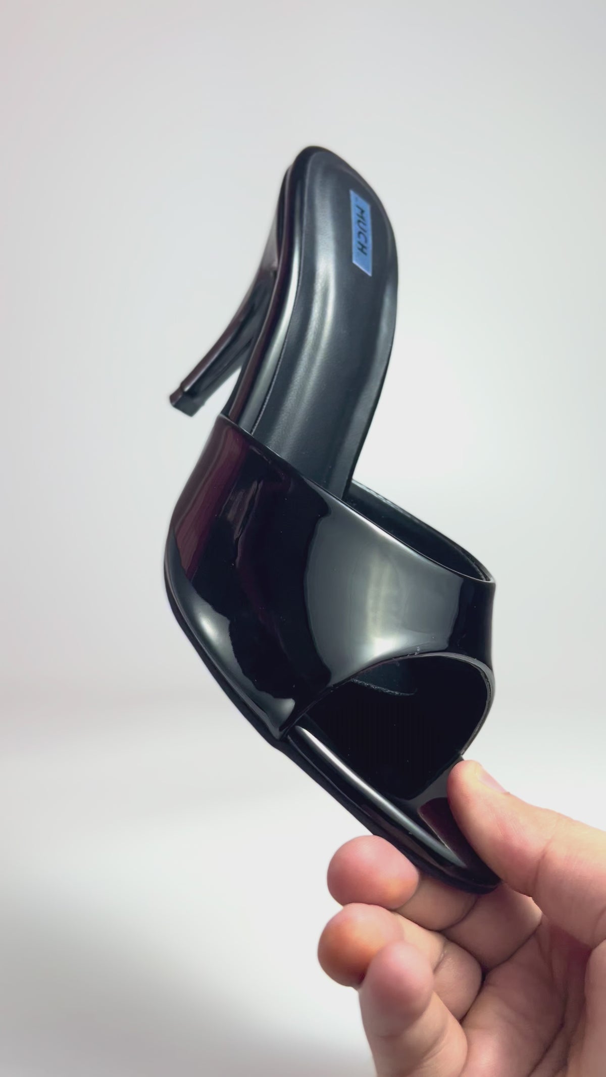 The Bare Edit – Black Slip-On Heel