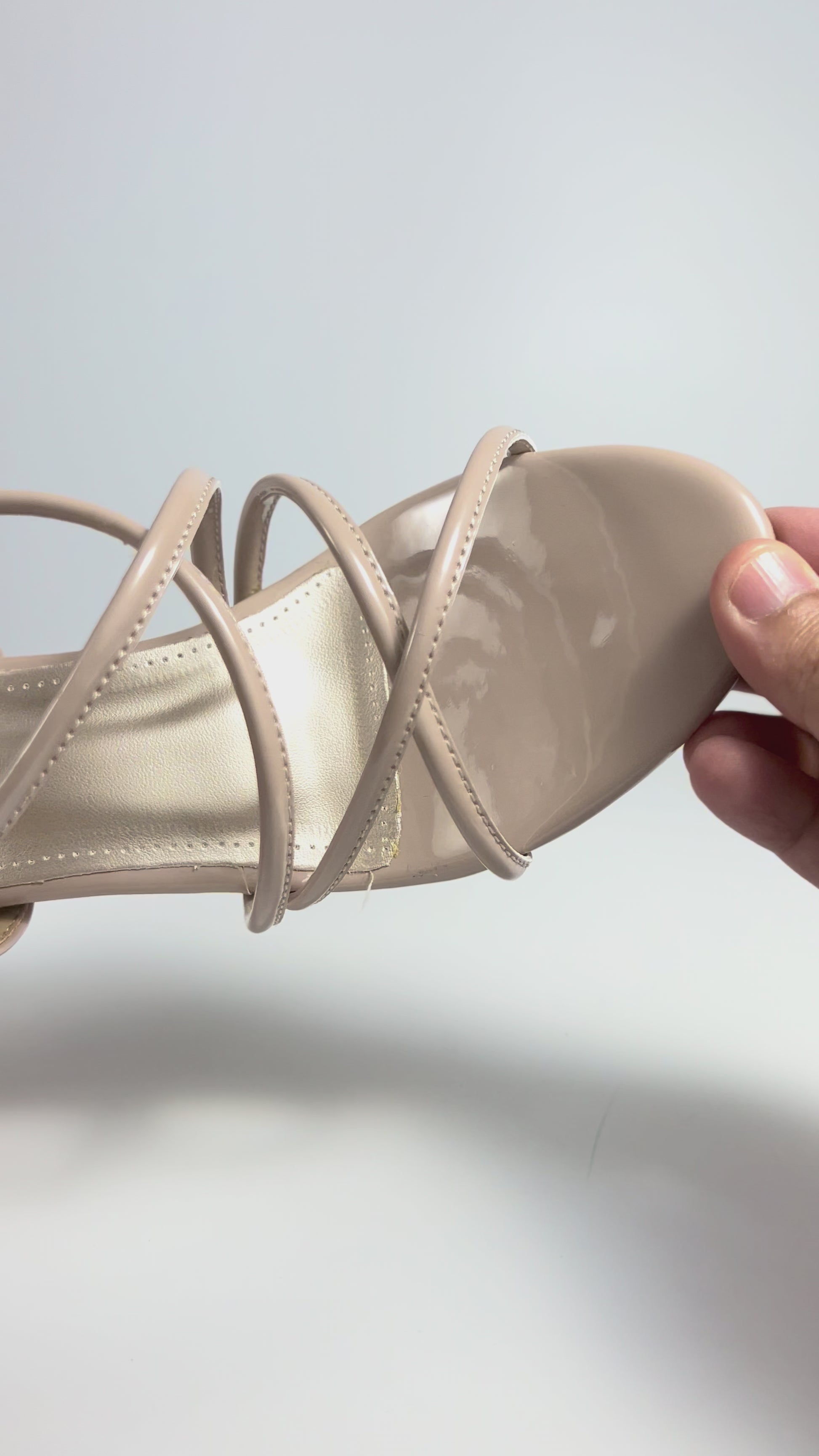 The Quiet Frame – Beige Pointed Toe Heel Sandal
